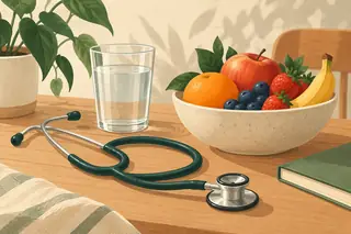 Illustrative science artwork for the human body systems topic
