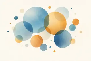 Illustrative science artwork for the matter and atoms topic