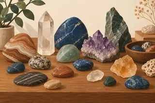 Illustrative science artwork for the rocks minerals topic